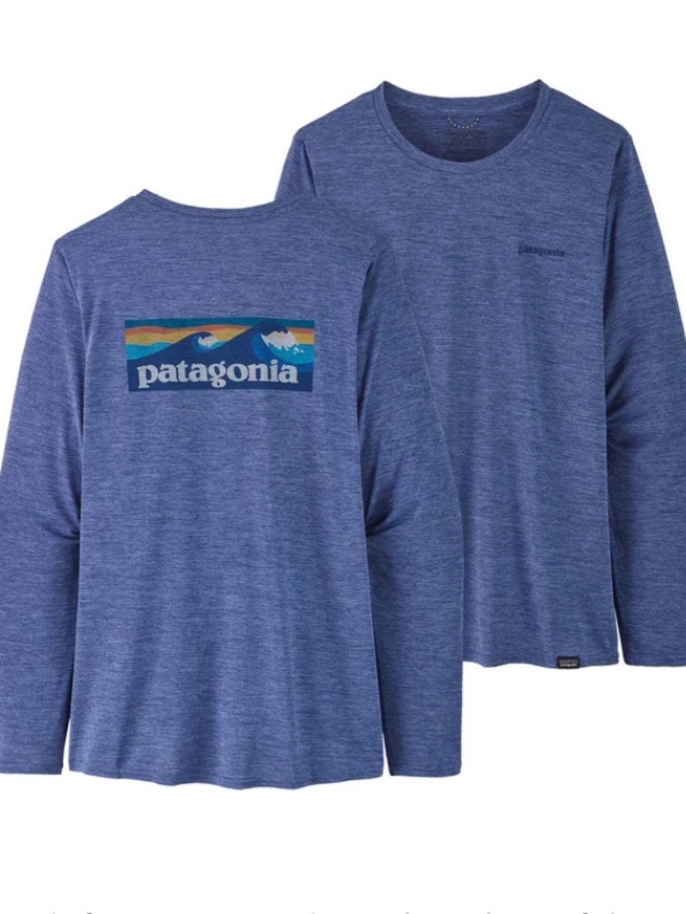 Patagonia Womens Capilene Cool Daily Graphic Long Sleeve Shirt XXL UPF outdoors
